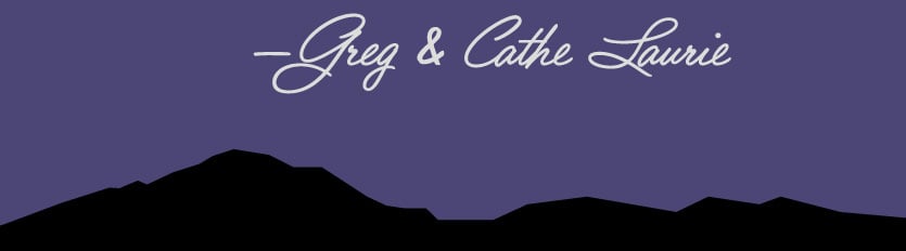 Signed by Greg and Cathe Laurie