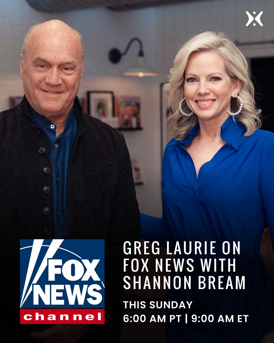 Greg Laurie with Shannon Bream