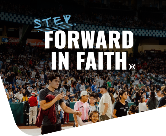 Step forward in faith