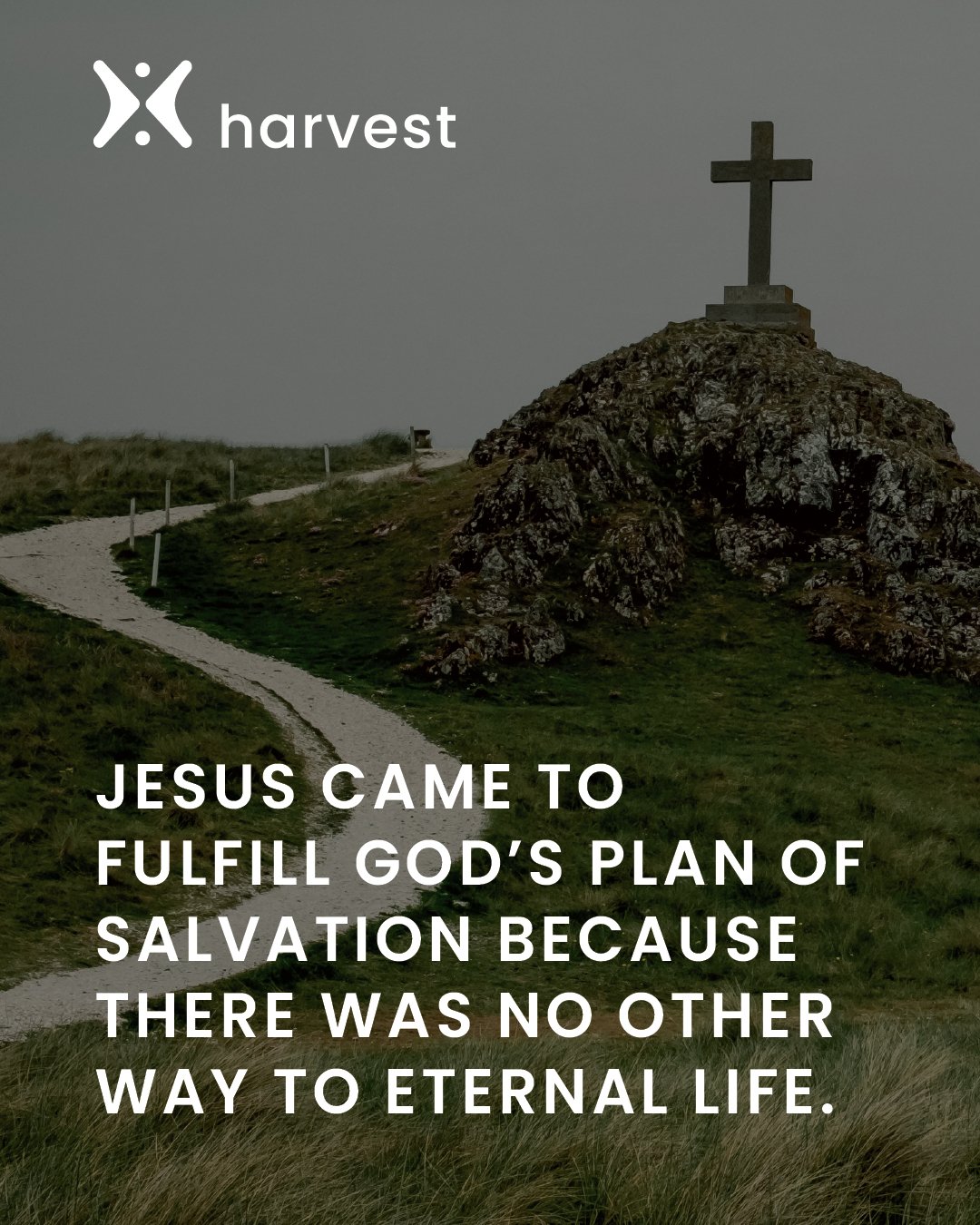 Jesus came to fulfill God's plan of salvation because there was no other way to eternal life.