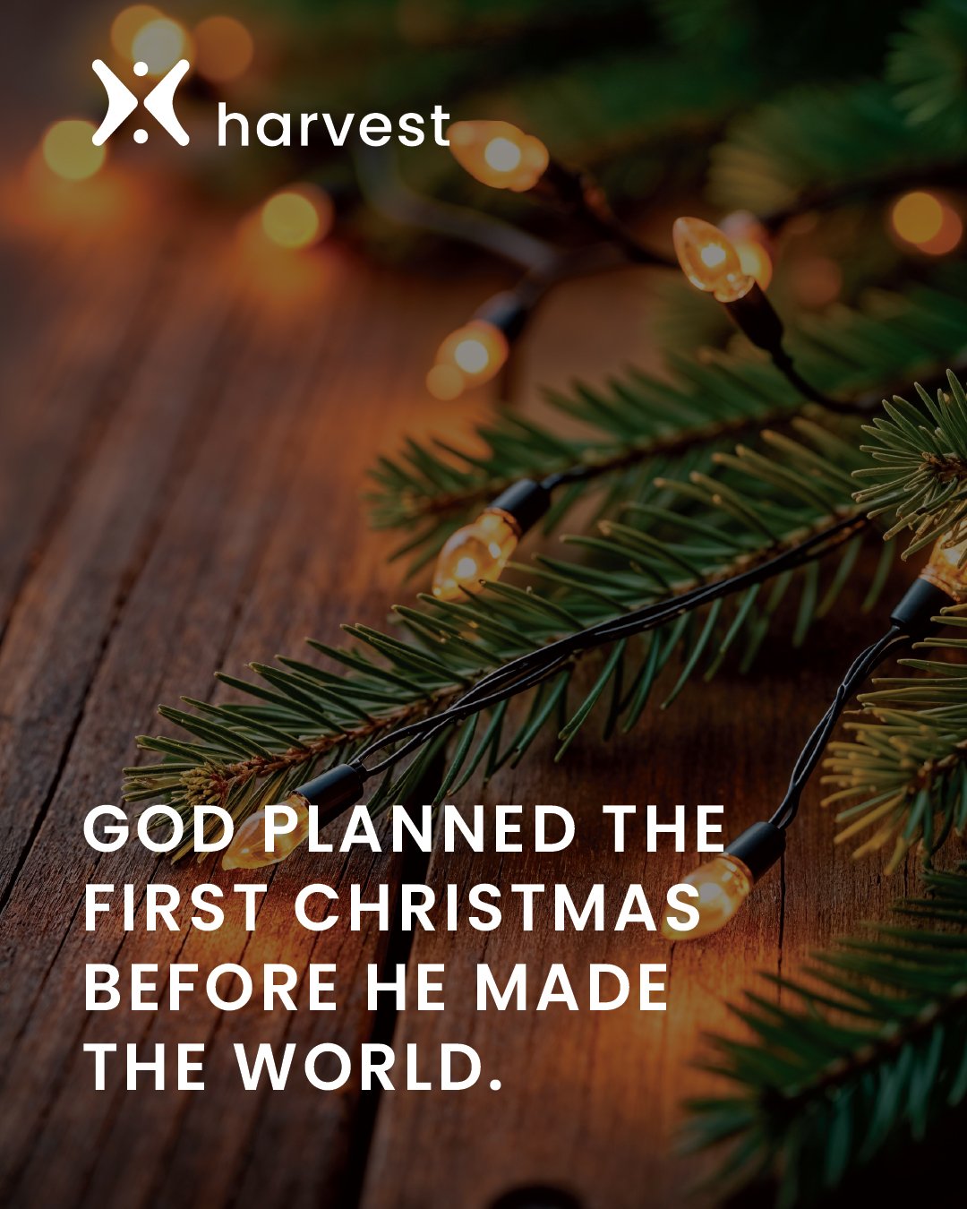 God planned the first Christmas before He made the world.